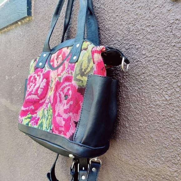 Handwoven/genuine leather Huipils Artisan Bags! Check out the video! NWOT. - Picture 4 of 6